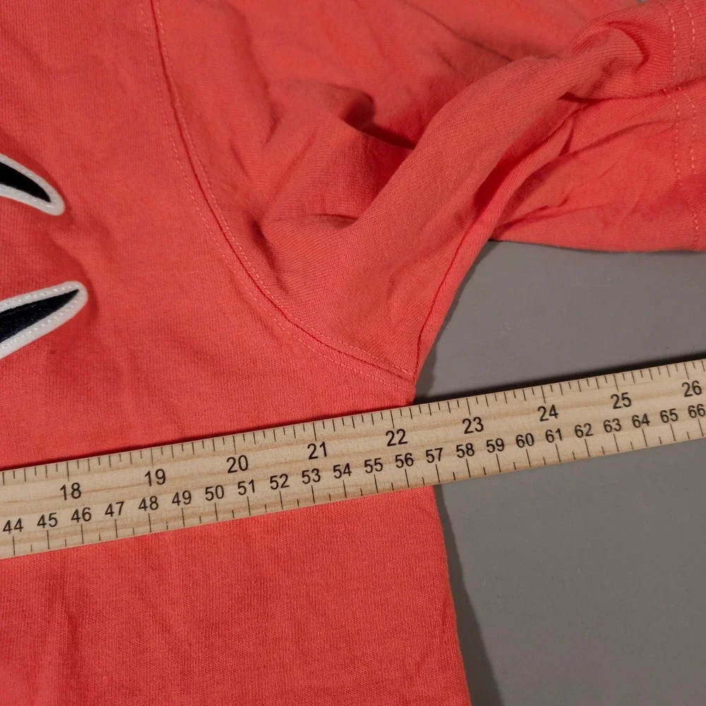 Champion T-Shirt Mens XL Pink Big C Chenille Logo Patch Short Sleeve Tee - Picture 4 of 6